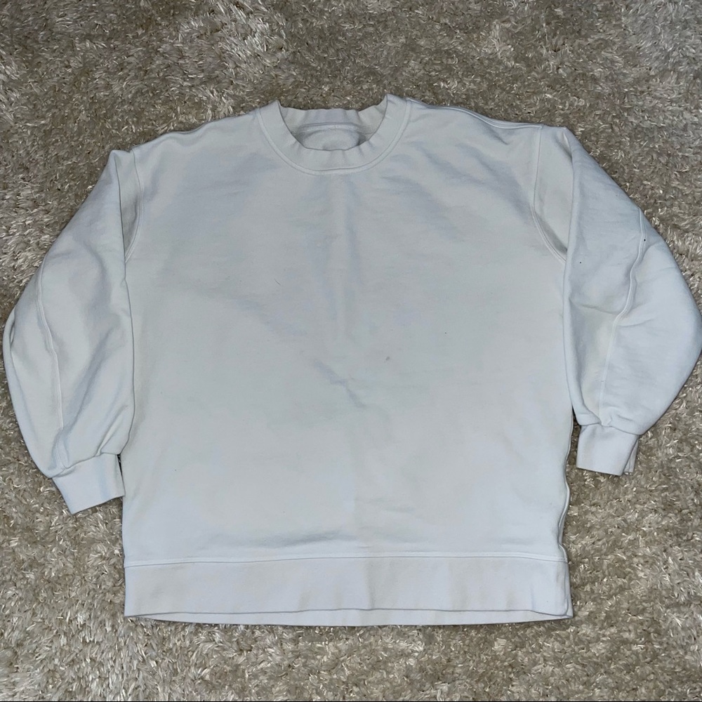 Lululemon Perfectly Oversized Crew Sweatshirt 8 White - Picture 3 of 9